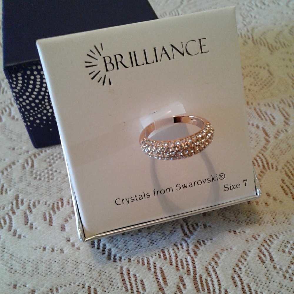 🌺Brilliance Rose Gold & Swarovski Crystals Ring